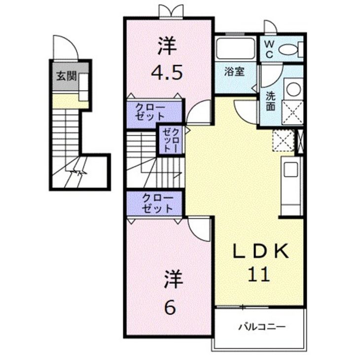 メゾン山水の間取り