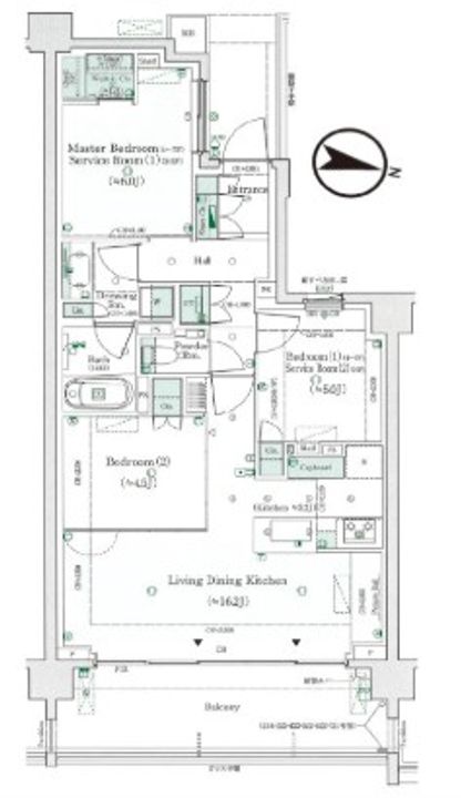 パークシティ高田馬場の間取り