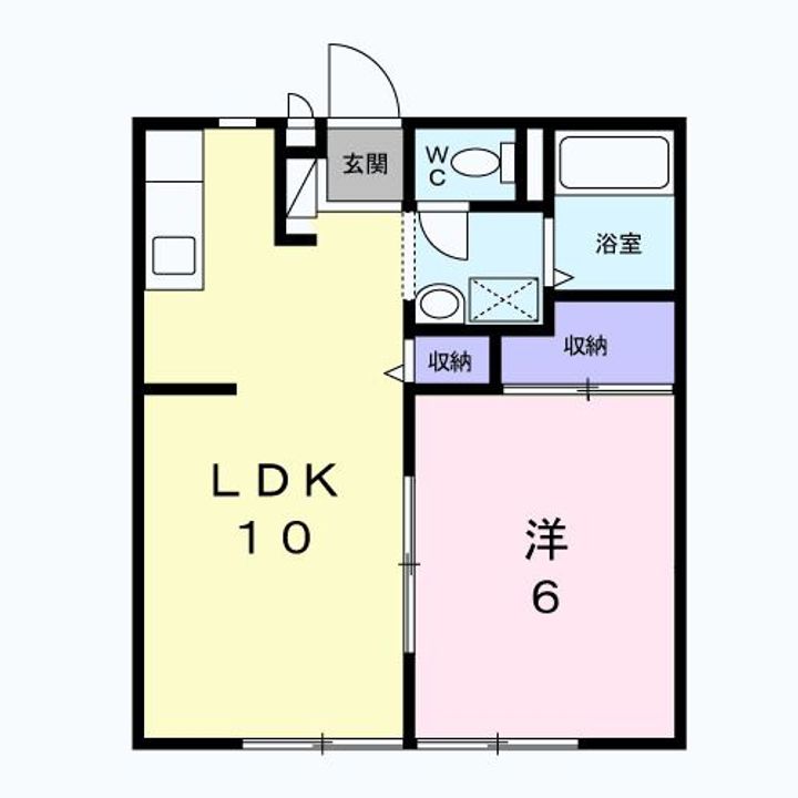 茨城県日立市滑川本町1(アパート)の賃貸物件の間取り
