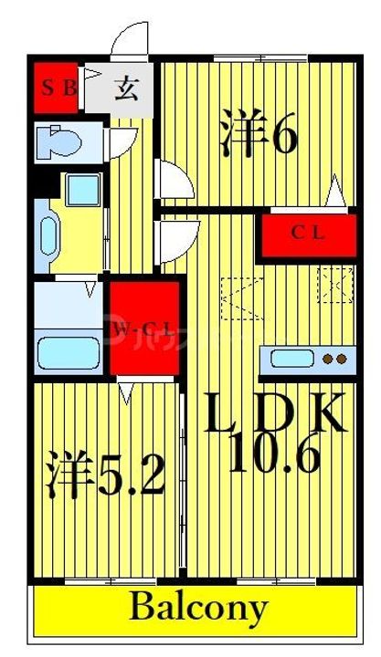 リバーサイドKEIの間取り