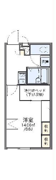 レオパレスグリーンの間取り