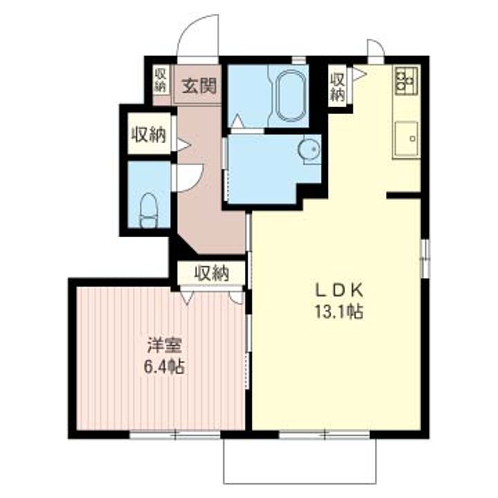 東京都昭島市緑町3(アパート)の賃貸物件の間取り