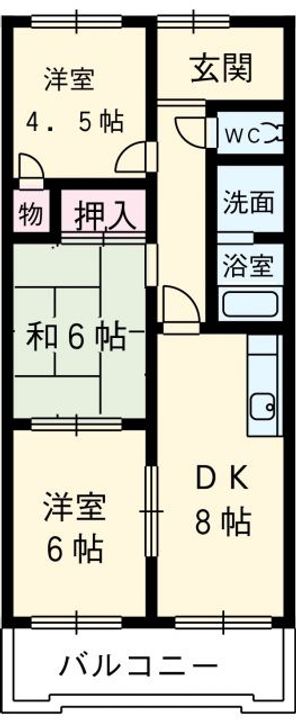 エクセル中川原の間取り
