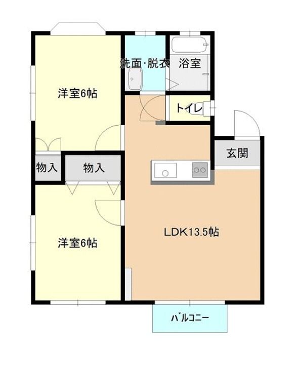 ヒカリコーポC棟の間取り