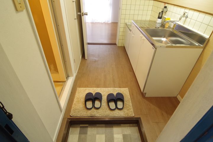 エクセルハイツ日之出の玄関