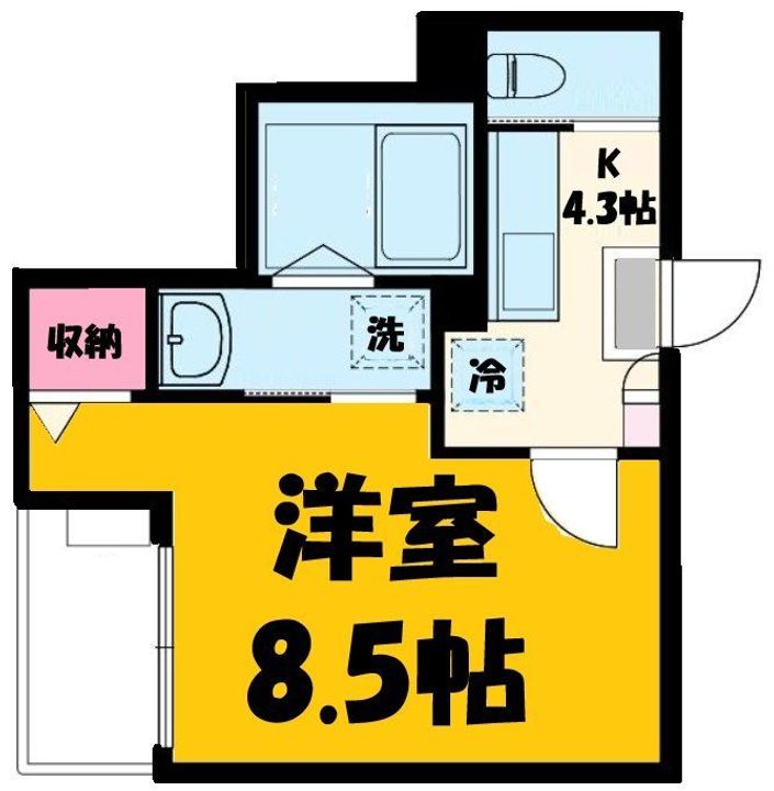 埼玉県加須市富士見町(アパート)の賃貸物件の間取り