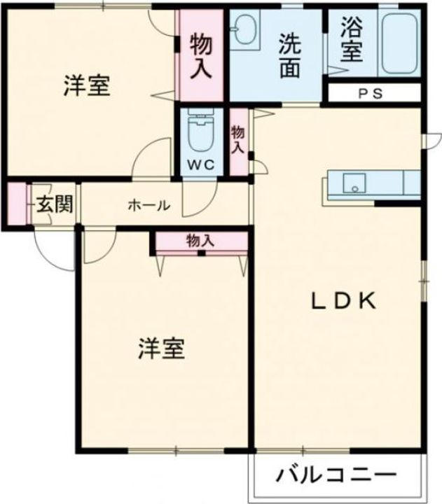 京都府福知山市土師新町2(アパート)の賃貸物件の間取り