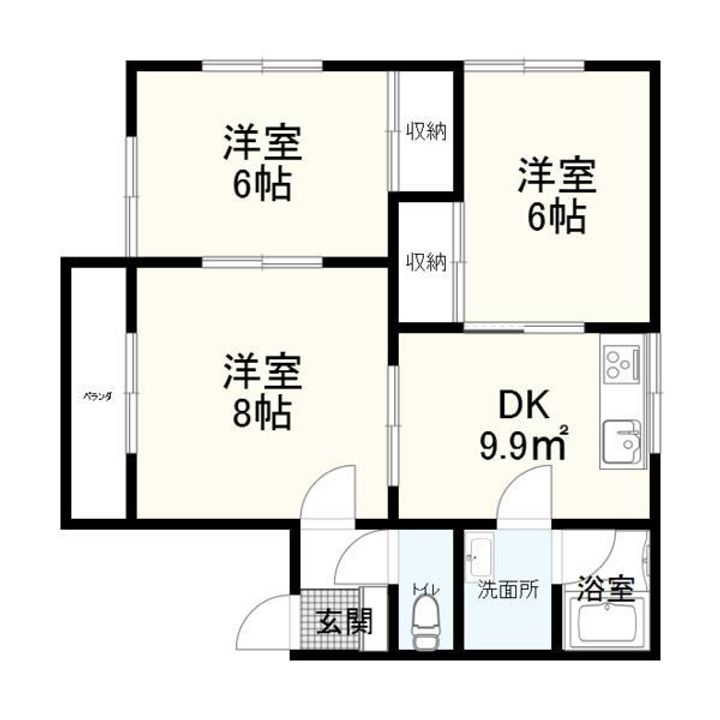 三番町ハイツの間取り