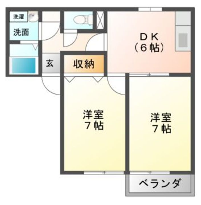セジュール杉本の間取り