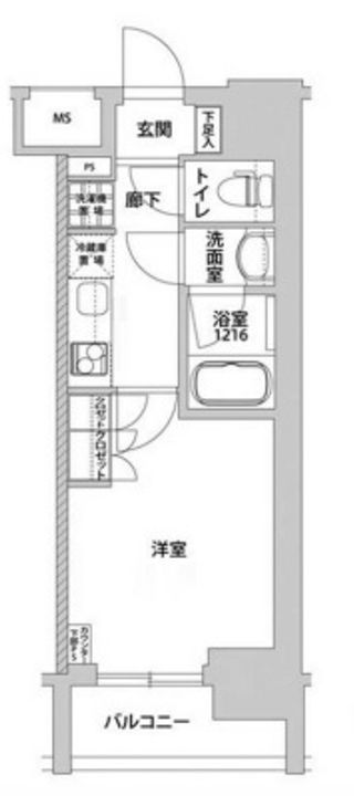 東京都台東区下谷1(マンション)の賃貸物件の間取り