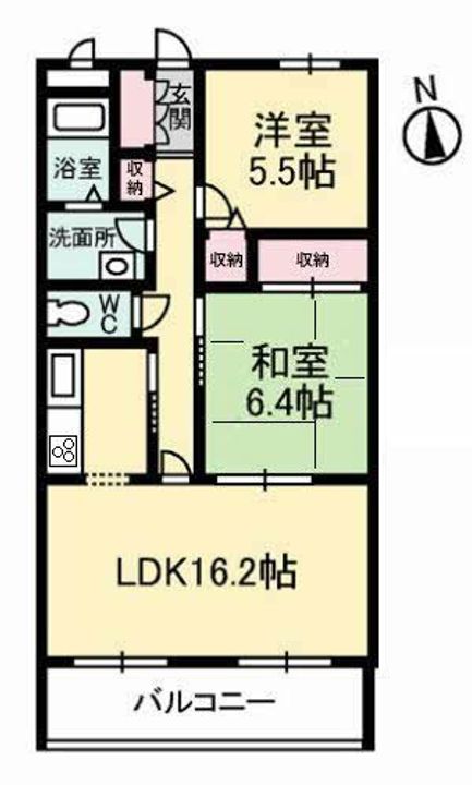 グランディール A棟の間取り
