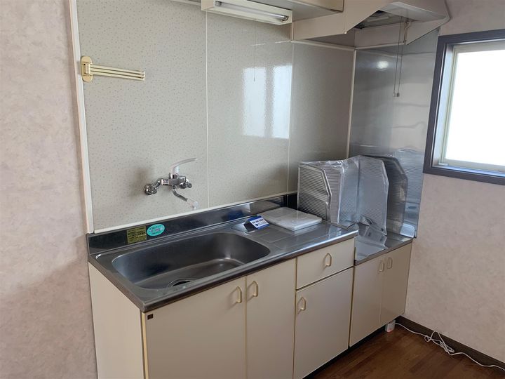 福島県いわき市自由ケ丘(アパート)の賃貸物件のキッチン