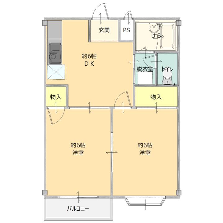 ハイツ・グリーンヒルの間取り