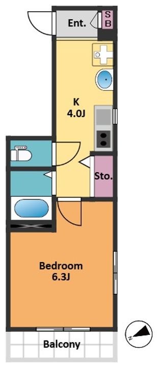 ハイム シラカバの間取り