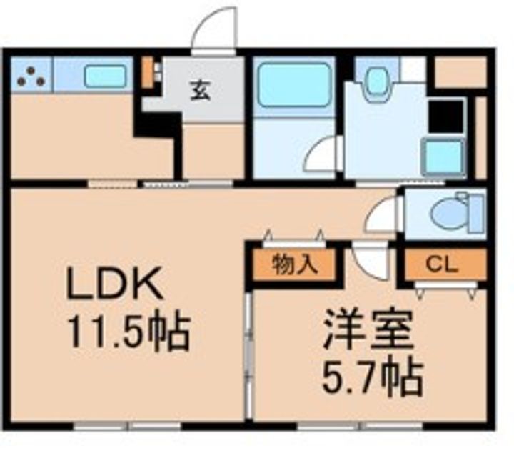 千葉県市川市富浜2(マンション)の賃貸物件の間取り