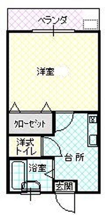 中尾ビル302号の間取り