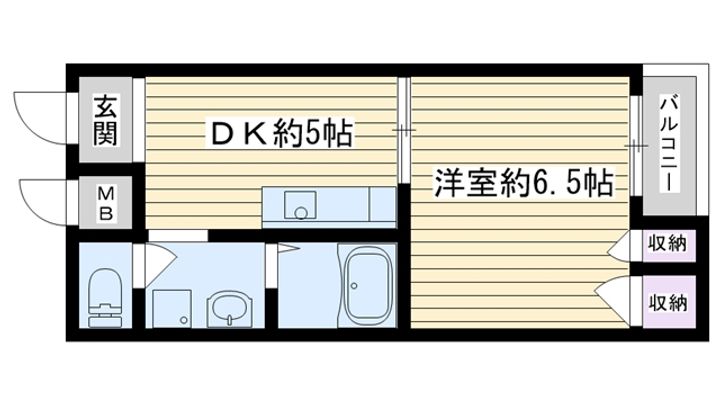 フローラ鶴見の間取り