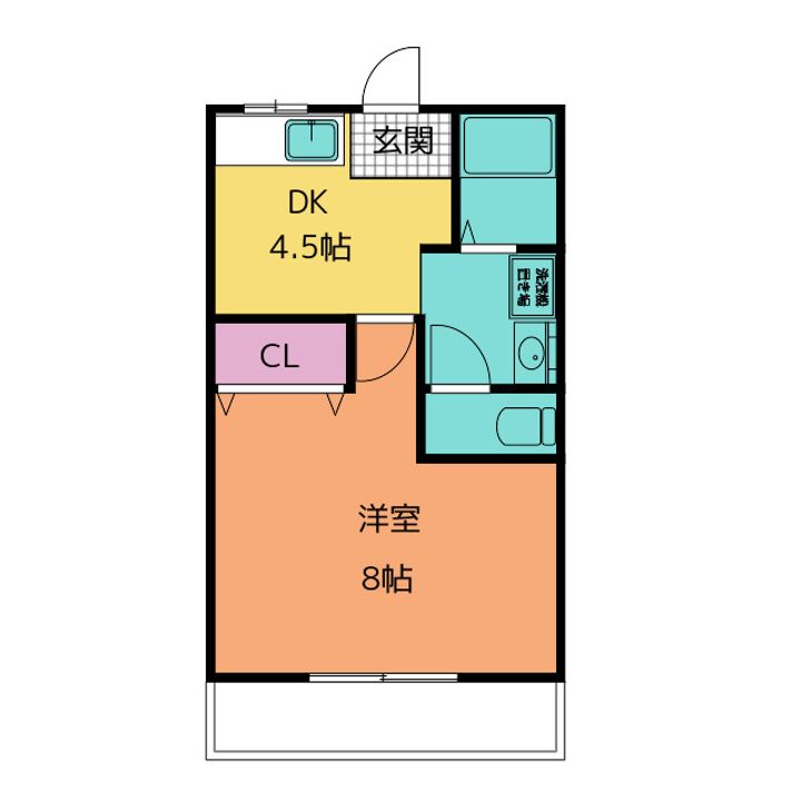パインコーポ弐番館の間取り