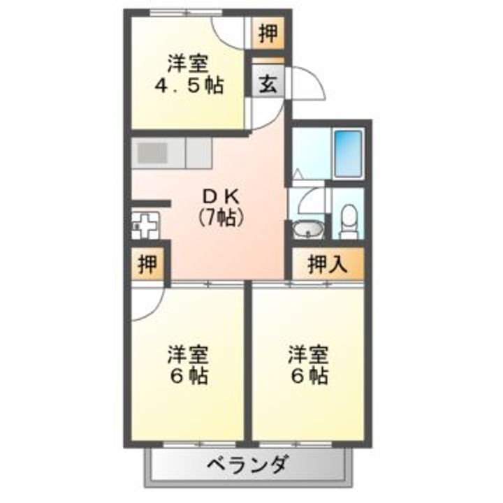星野ハイツの間取り