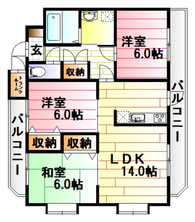 サンテラス根石の間取り