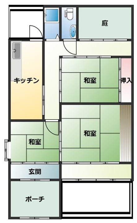 大阪府門真市本町(一戸建)の賃貸物件の間取り