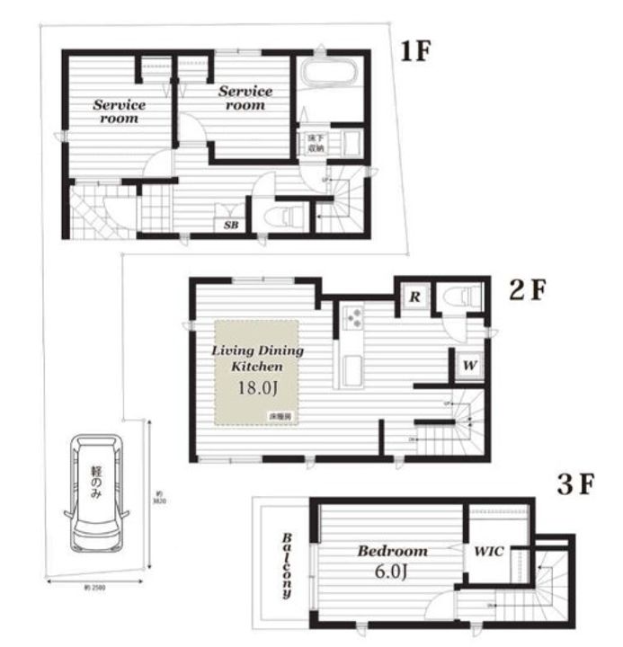 東京都府中市美好町1(一戸建)の賃貸物件の間取り