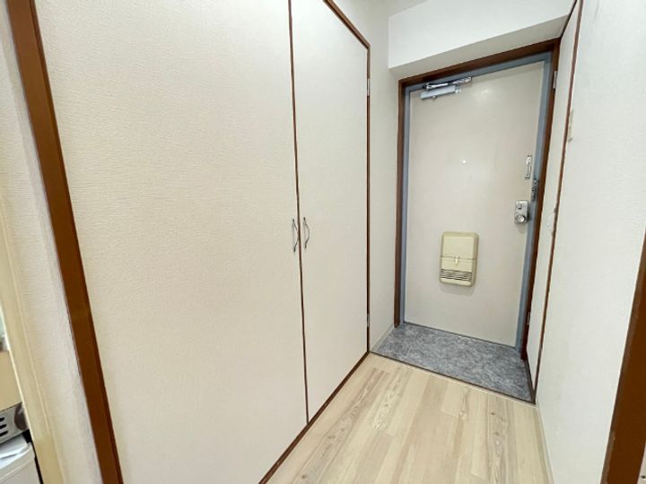 ドミール山田の玄関