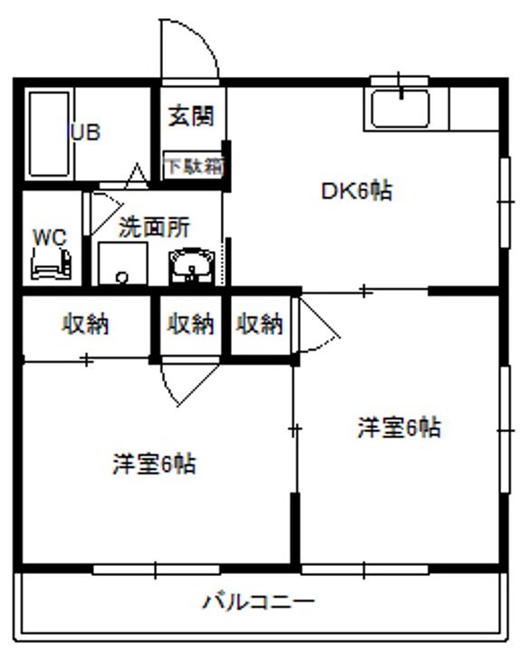 第2ロイヤル大嶋の間取り
