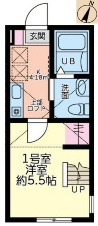 神奈川県綾瀬市大上6(アパート)の賃貸物件の間取り