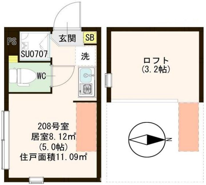 桜テラス荒川の間取り