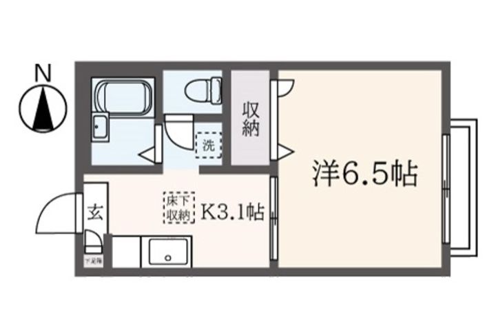 ジュネス下北沢の間取り