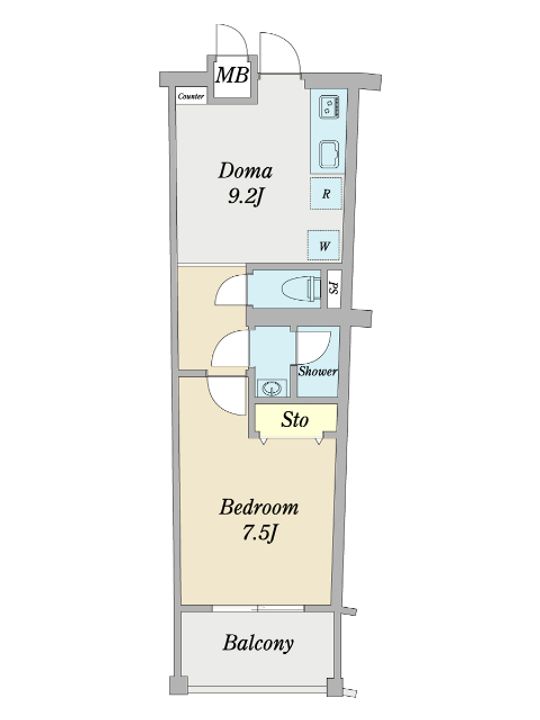 シャインコート苦竹の間取り