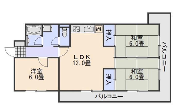 コーポラスの間取り