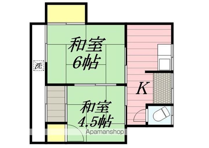 和歌山県和歌山市今福2(アパート)の賃貸物件の間取り
