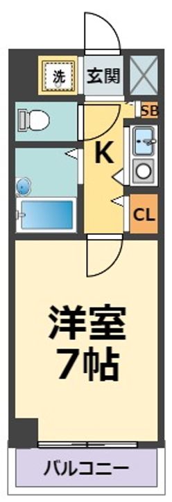 エスリード上甲子園の間取り