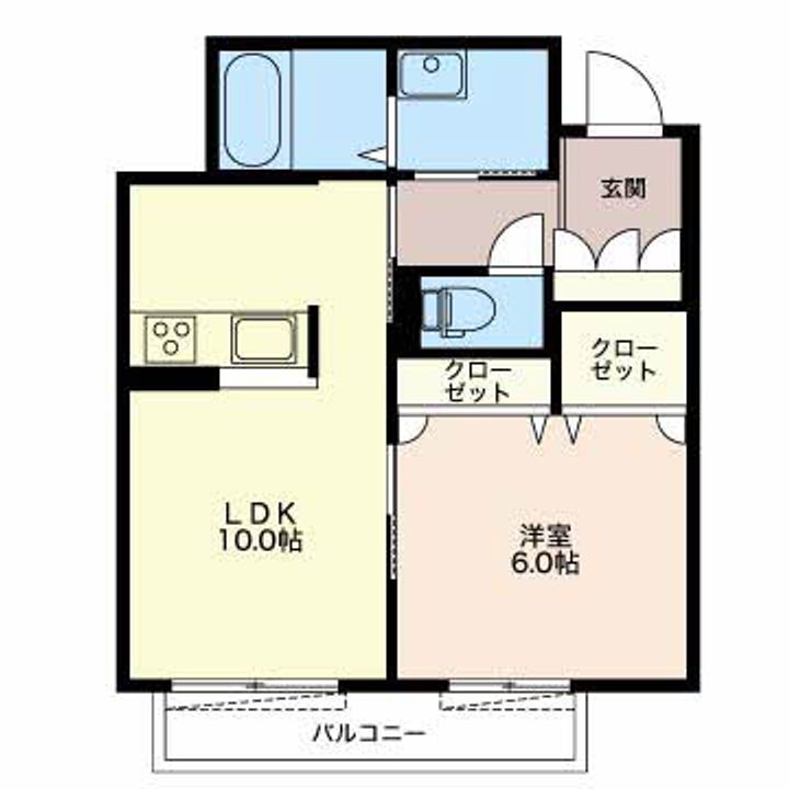 クラージュ EASTの間取り