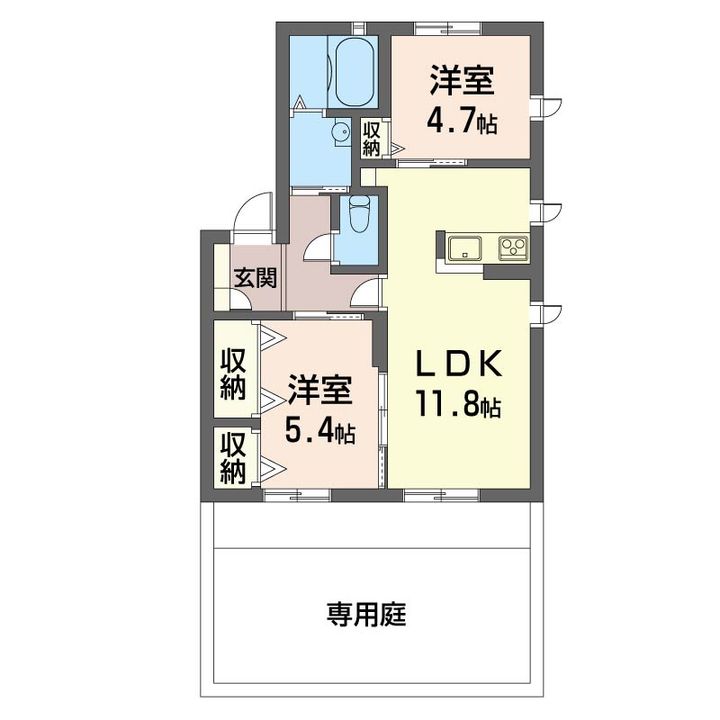 ヴィラーチェAの間取り