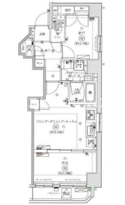 東京都台東区竜泉1(マンション)の賃貸物件の間取り