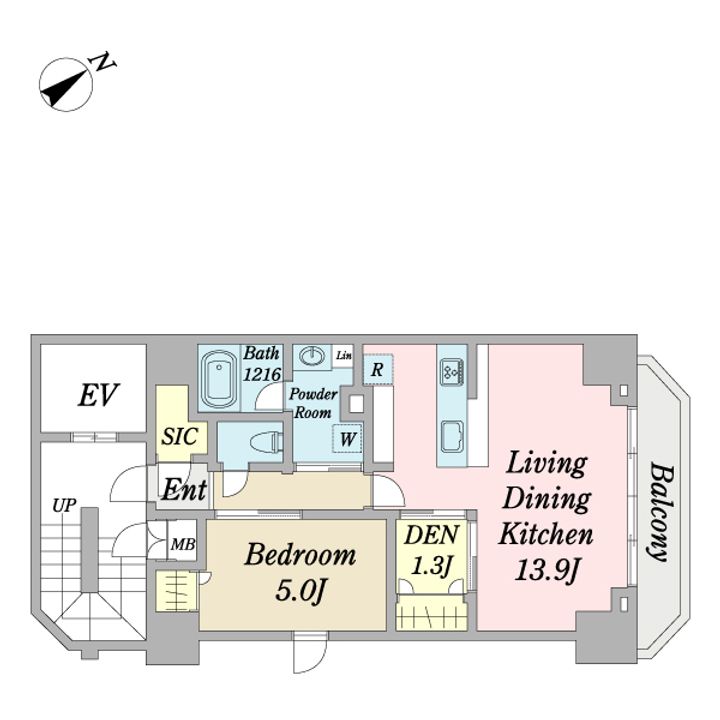 ジョイキューブ浅草橋レジデンスの間取り