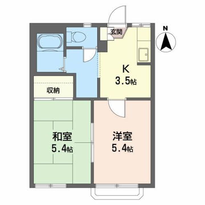 フレグランスおいしの間取り