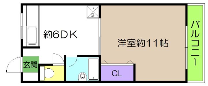 ロイヤル薊野の間取り