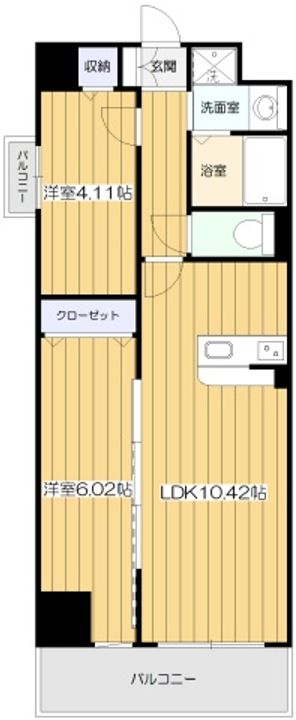 大阪府大阪市淀川区木川東3(マンション)の賃貸物件の間取り