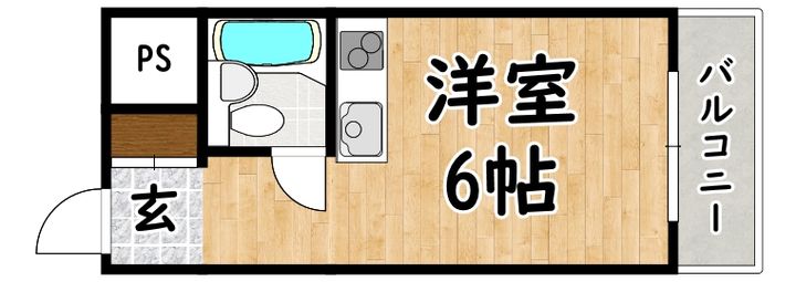 大阪府大阪市平野区平野西5(マンション)の賃貸物件の間取り