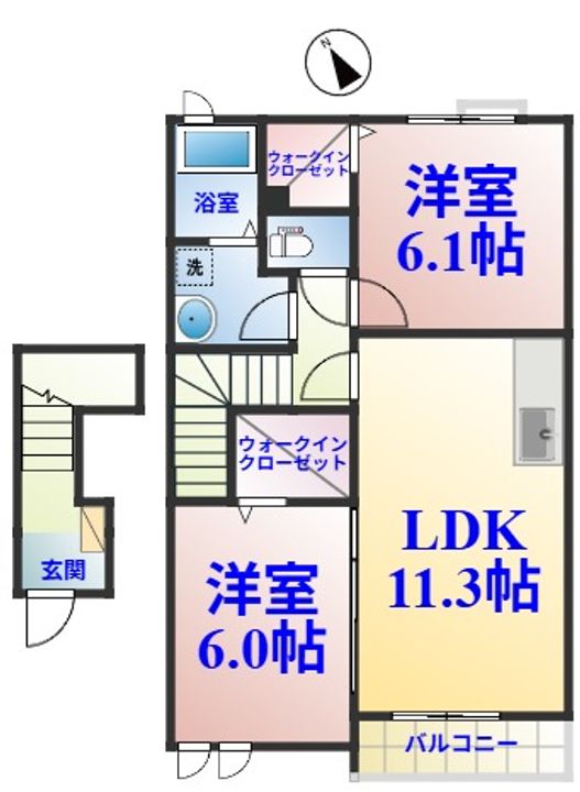 グリーンシーBの間取り