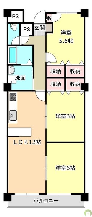 バロンズコートの間取り