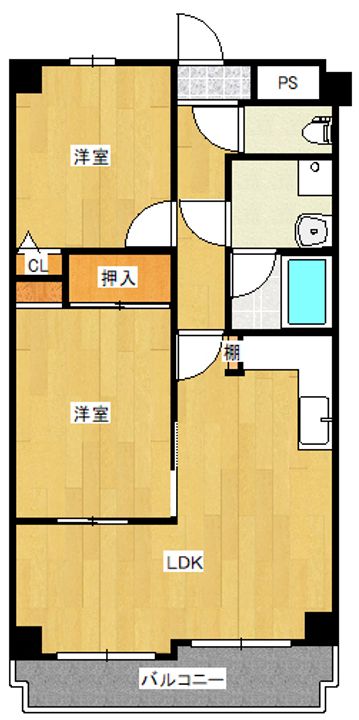 コスモレジデンス玉造の間取り
