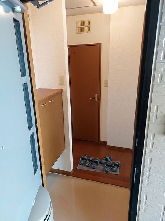 新潟県新潟市中央区大島(アパート)の賃貸物件の玄関