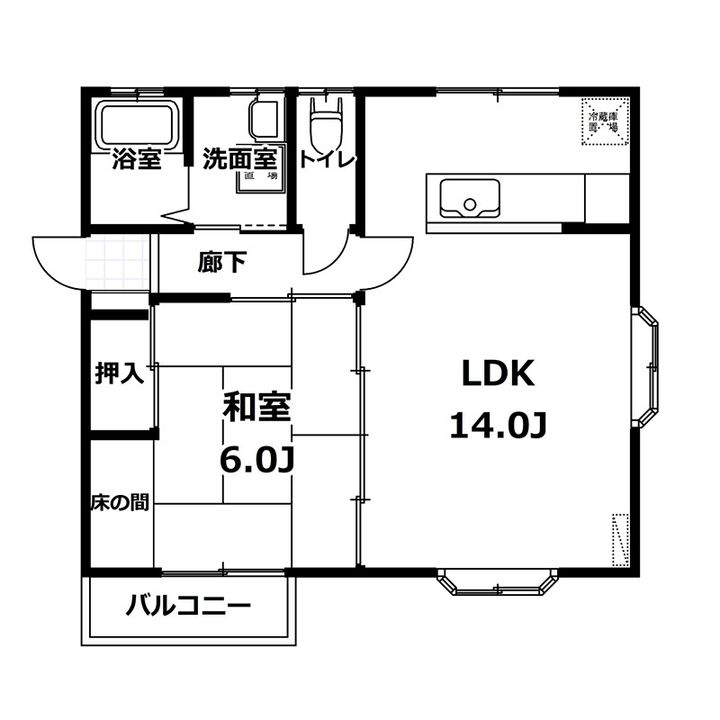 セゾンテルヌマNo.5の間取り