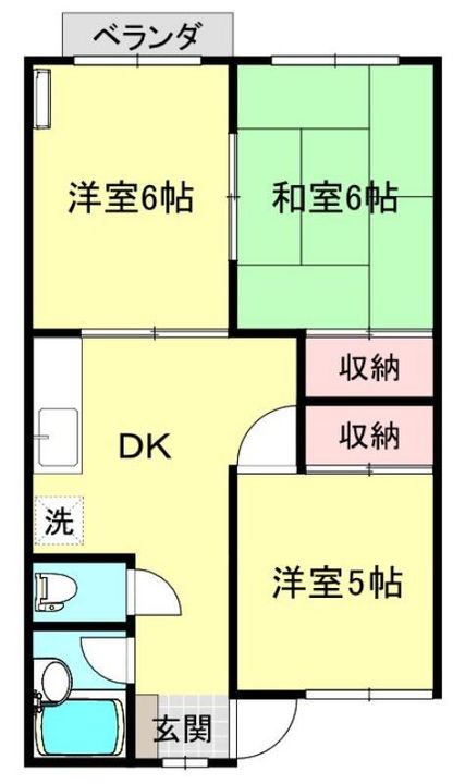 モンパレス上越第3-2号館の間取り