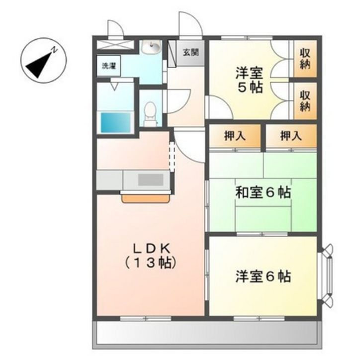 フォレストハイムDの間取り